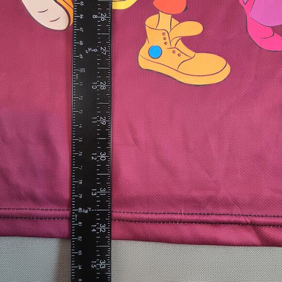 Fat Albert & Friends Fan Made All Over Print Graphic Tee XXL Maroon - Picture 7 of 9